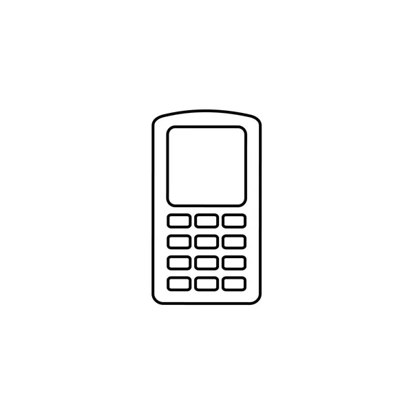 Illustrerad ikon isolerad på en bakgrund-mobiltelefon walkie — Stock vektor