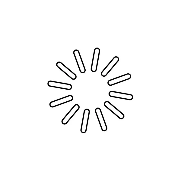 Ilustrowana ikona na białym tle-ładowanie linii — Wektor stockowy