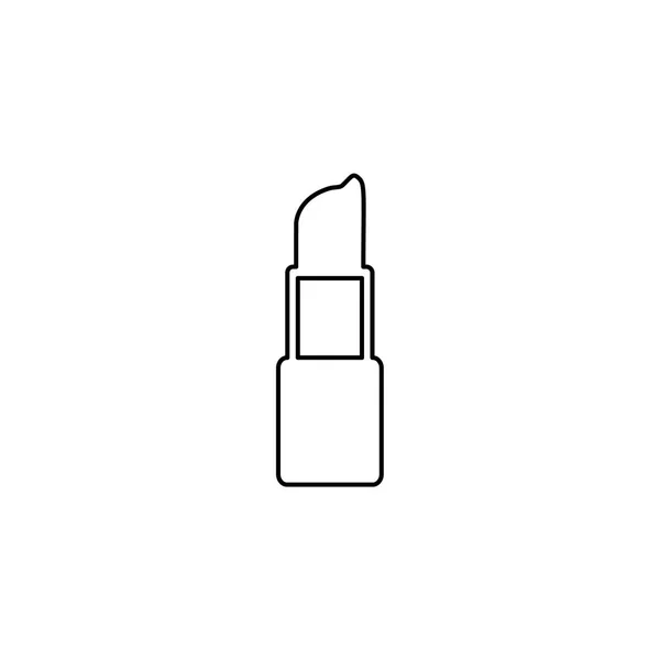 Icône illustrée isolée sur un fond - Rouge à lèvres — Image vectorielle