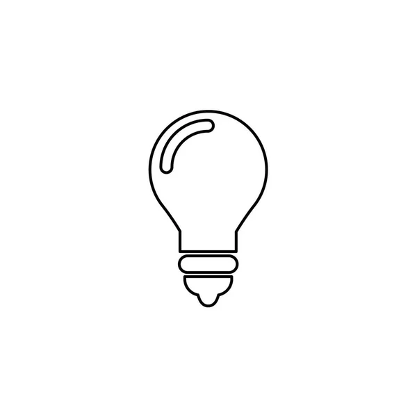 Illustrated Icon Isolated on a Background - Lightbulb — Stock Vector