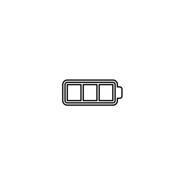 Illustrated Icon Isolated on a Background - Full Battery — Stock Vector