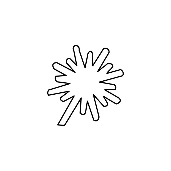 Ilustrowana ikona izolowane na tle-eksplozja gruby — Wektor stockowy