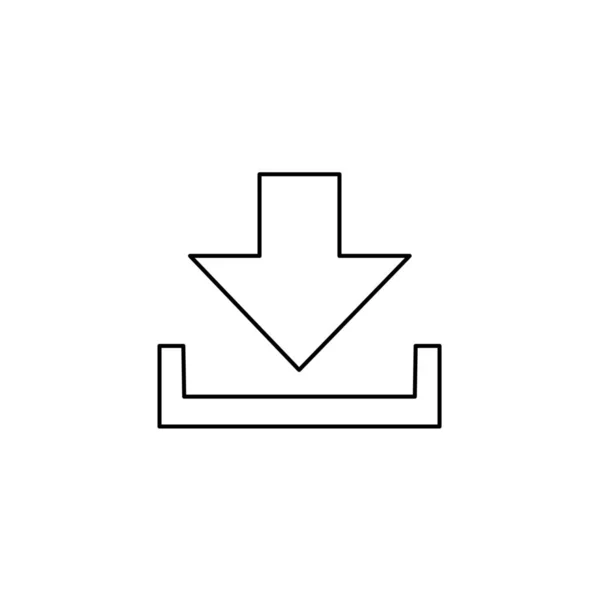Illustriertes Symbol isoliert auf einem Hintergrund - herunterladen — Stockvektor