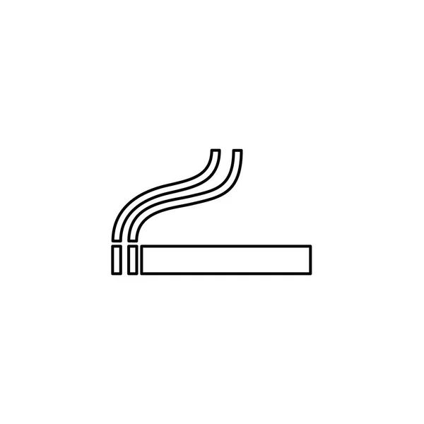 Ícone ilustrado isolado em um fundo - Cigarro — Vetor de Stock