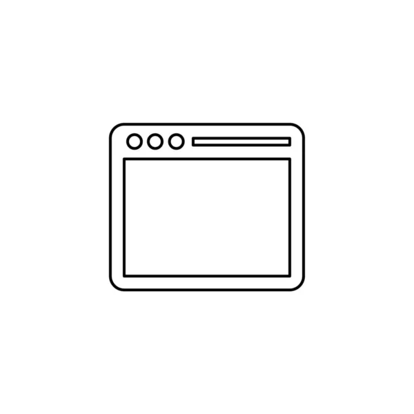 Geïllustreerd pictogram geïsoleerd op een achtergrond-browser — Stockvector