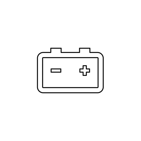 Geïllustreerd pictogram geïsoleerd op een achtergrond-batterij waarschuwing — Stockvector