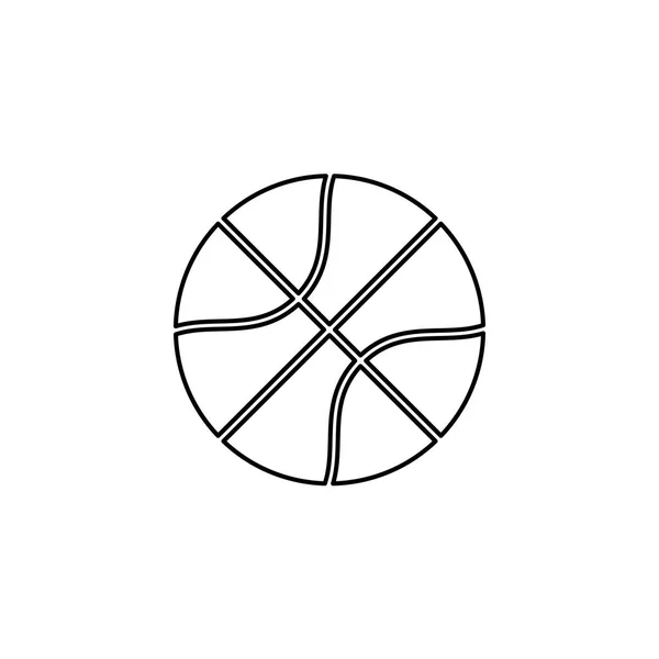 Icono Ilustrado Aislado en un Fondo - Baloncesto — Vector de stock