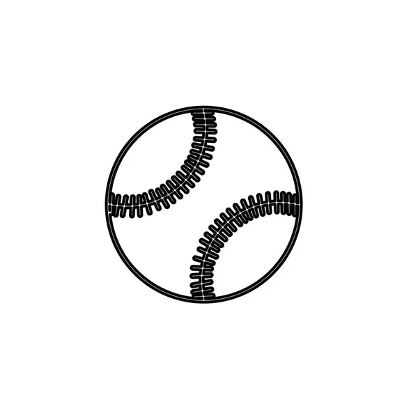 Illustrerad ikon isolerad på en bakgrund-baseball — Stock vektor