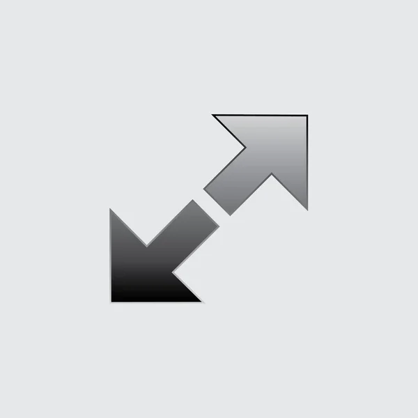 Icono ilustrado aislado sobre fondo - Ampliar — Vector de stock