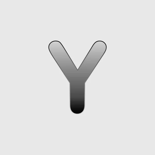Illusztrált ikon izolált a background-Y — Stock Vector