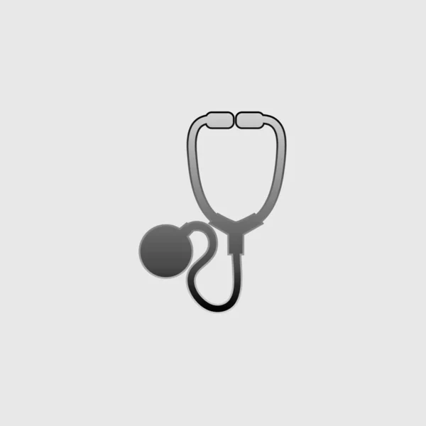 Illustrated Icon Isolated on a Background - Stethoscope — Stock Vector