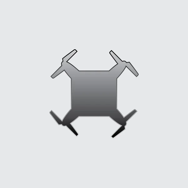 Illustrerad ikon isolerad på en bakgrund-kvadrat Drone — Stock vektor