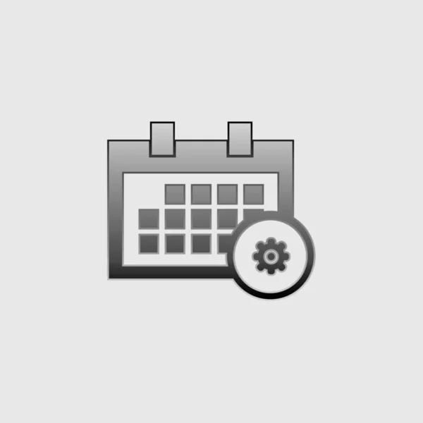 Ilustrowana ikona izolowane na tle-kwadrat Calendar conf — Wektor stockowy