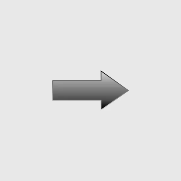 Illustrerad ikon isolerad på en bakgrund-HÖGERPIL — Stock vektor