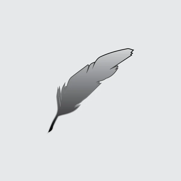 Icono ilustrado aislado sobre un fondo - Quill — Vector de stock