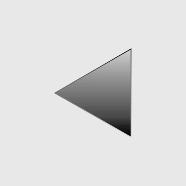 Ілюстрована ікона ізольована на тлі - грати назад — стоковий вектор
