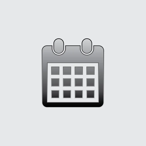 Icono ilustrado aislado en un fondo - Calendario mensual — Vector de stock