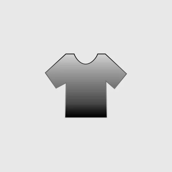 Geïllustreerd pictogram geïsoleerd op een achtergrond-mens T shirt — Stockvector