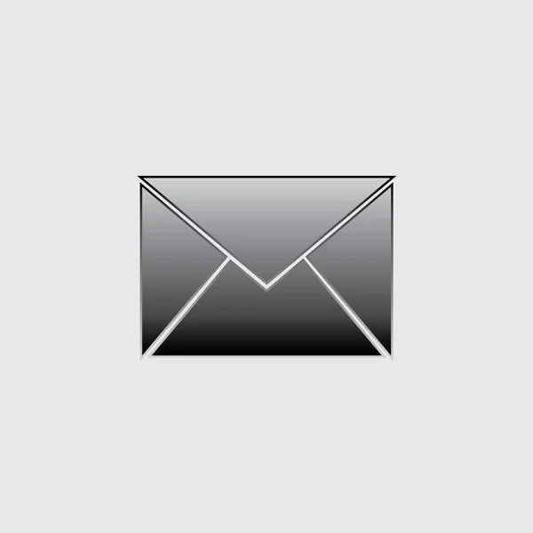 Ícone ilustrado isolado em um fundo - Mail não lido —  Vetores de Stock