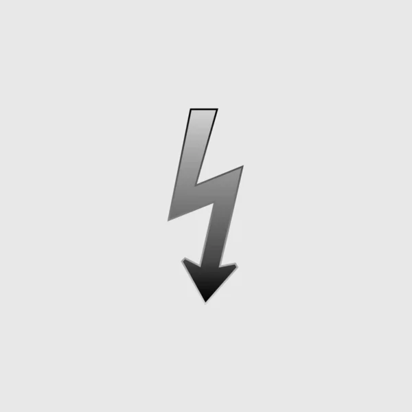 Ilustrowana ikona izolowane na tle-Lightning — Wektor stockowy