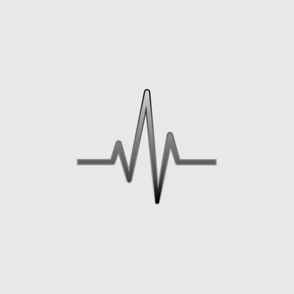 Geïllustreerd pictogram geïsoleerd op een achtergrond-heartbeat — Stockvector