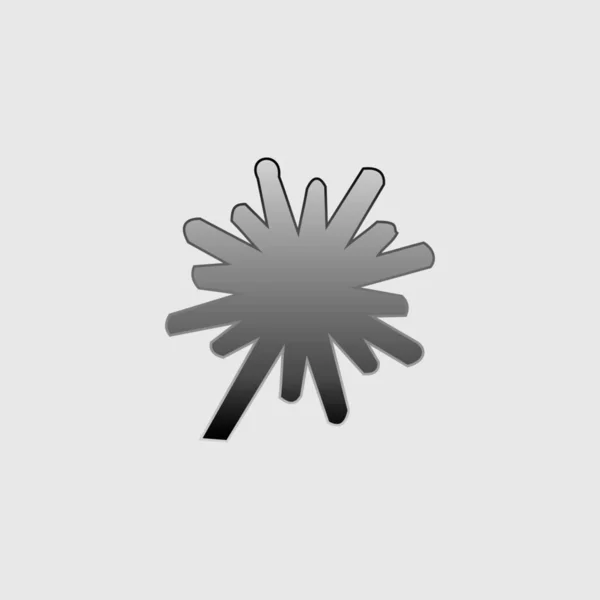 Illustrerad ikon isolerad på en bakgrund-explosion tjock — Stock vektor