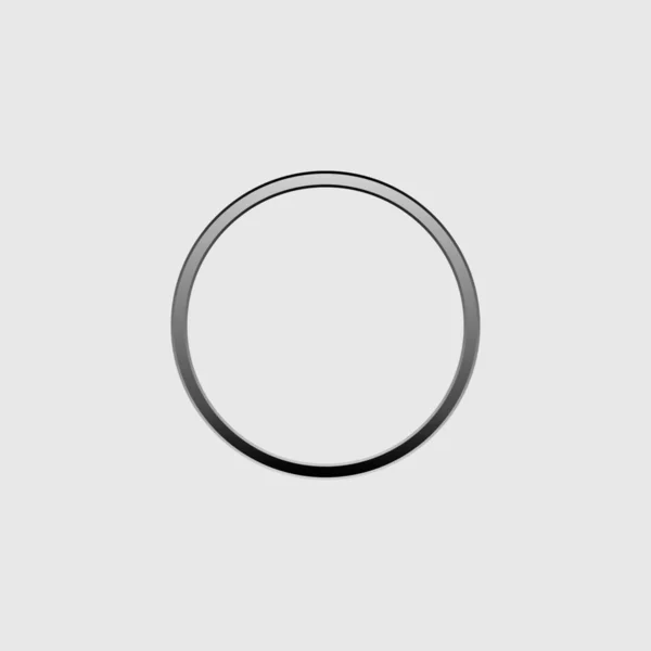 Ilustrowana ikona na białym tle-pusty wykres kołowy — Wektor stockowy