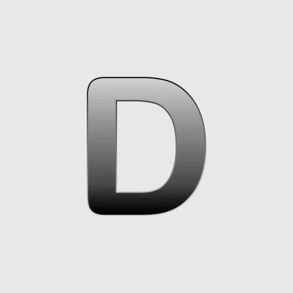 Illustrerad ikon isolerad på en bakgrund-D — Stock vektor