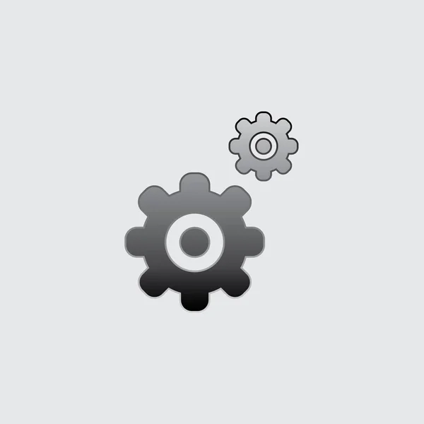 Illustrated Icon Isolated on a Background - Cogs — Stock Vector