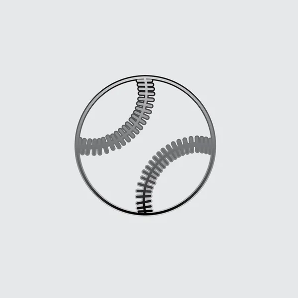 背景に分離されたイラストアイコン - 野球 — ストックベクタ