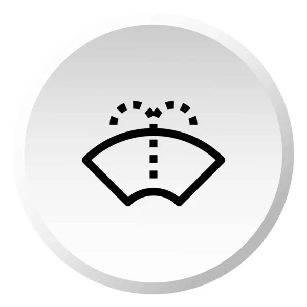 Geïllustreerd icoon geïsoleerd op een achtergrond-ruitenwissers SP — Stockvector