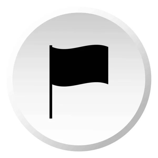 Illustrerad ikon isolerad på en bakgrund-vinka flagga — Stock vektor