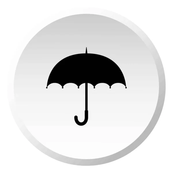 Illustrated Icon Isolated on a Background - Umbrella — Stock Vector