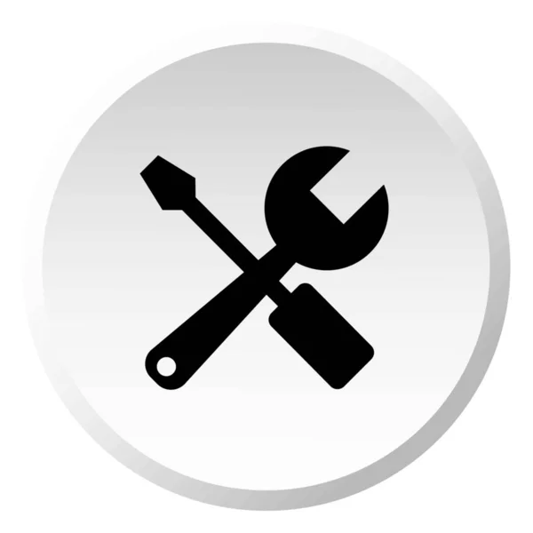 Geïllustreerd pictogram geïsoleerd op een achtergrond-tools — Stockvector