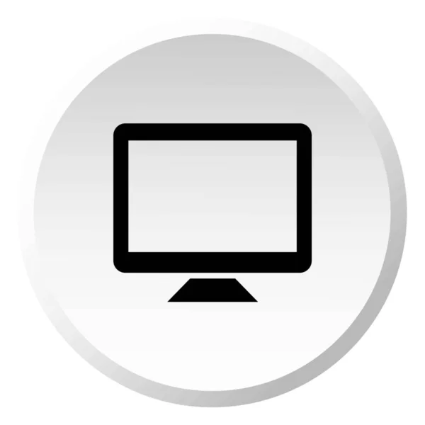 Geïllustreerd icoon geïsoleerd op een achtergrond-televisie — Stockvector