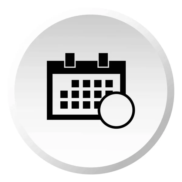 Icono ilustrado aislado sobre un fondo - Square Calendar Empt — Vector de stock