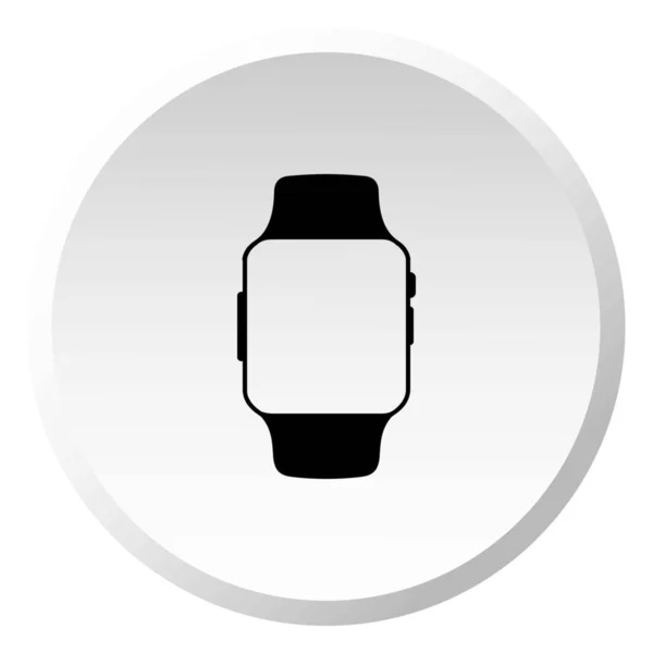 Ilustrowana ikona na białym tle-inteligentny zegarek — Wektor stockowy