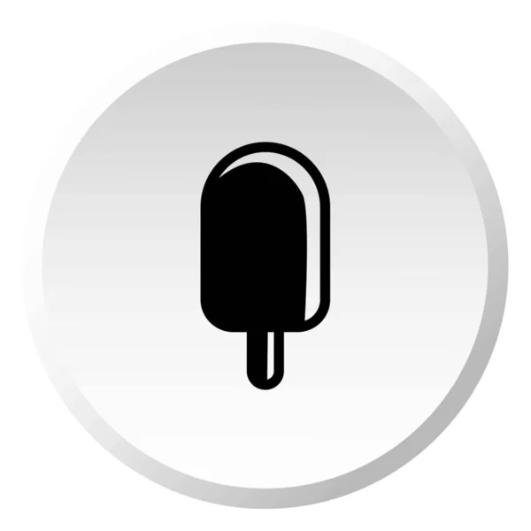 Ícone ilustrado isolado em um fundo - Ice Lolly — Vetor de Stock