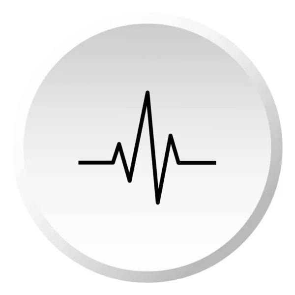 Ілюстрована ікона ізольована на тлі - серцебиття — стоковий вектор