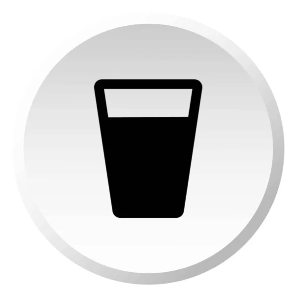 Icône illustrée isolée sur un fond - Boisson tasse — Image vectorielle