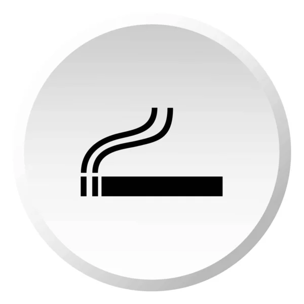 Εικονογραφημένο εικονίδιο απομονωμένο σε φόντο-τσιγάρο — Διανυσματικό Αρχείο