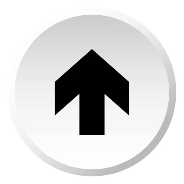 Icon isoliert auf einem Hintergrund - Pfeil nach oben — Stockvektor