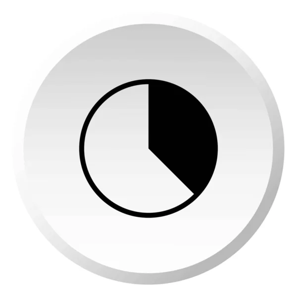 Illustrerad ikon isolerad på en bakgrund-37 procent cirkeldiagram — Stock vektor