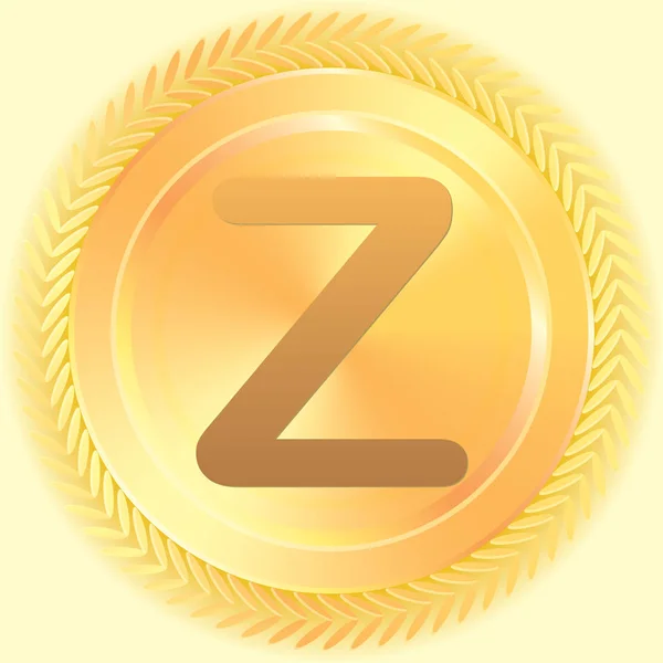 Illustrerad ikon isolerad på en bakgrund-Z — Stock vektor