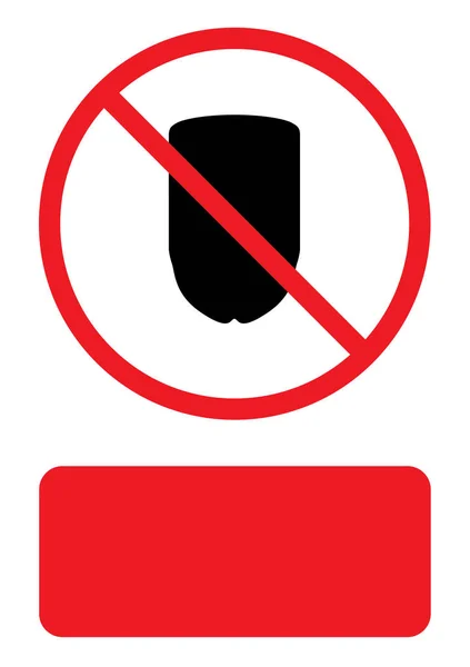 Illustriertes Symbol isoliert auf einem Hintergrund - dünner Schild — Stockvektor