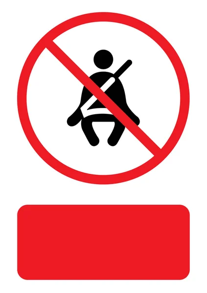 Icono ilustrado aislado sobre fondo - Cinturón de seguridad Light-23 — Vector de stock