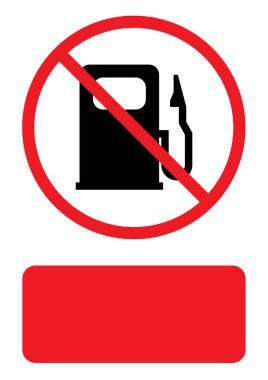 Resimli Simge Arka Planda İzole - Benzin Pompası Işık