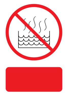 Resimli Simge Arka Planda İzole - Sıcak Sıvı