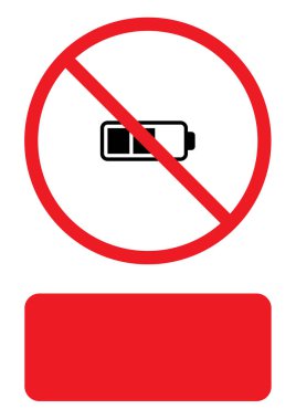 Resimli Simge Arka Planda İzole - Yarım Pil