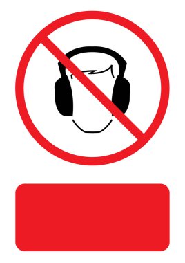 Resimli Simge Arka Planda İzole - Kulak Savunucuları Protec